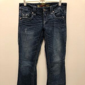 Maurices boot cut jeans size 3/4 short